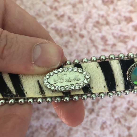 Briella Zebra Print Bling Belt - Picture 6 of 6